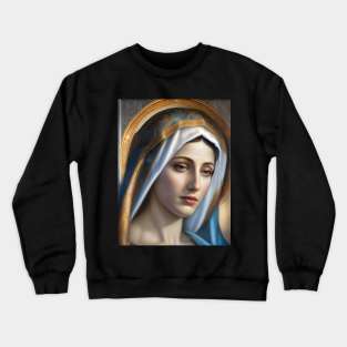 Renaissance image of the Blessed Virgin Mary Crewneck Sweatshirt